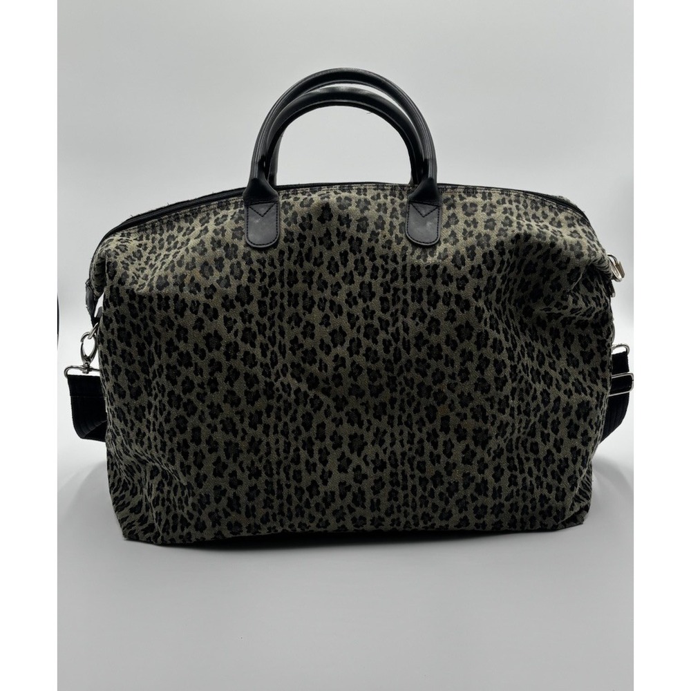 Diane Von Furstenberg Large Leopard Carry On Duffle weekender bag - Picture 3 of 9